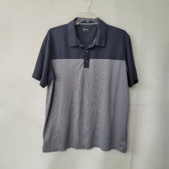 Bolle Golf Polo Mens 2XL/XXL Grey‎ Colorblock Tennis Active Performance - Picture 1 of 11